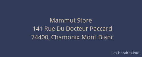 Mammut Store