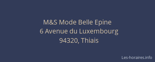 M&S Mode Belle Epine