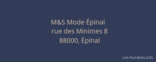 M&S Mode &Eacute;pinal