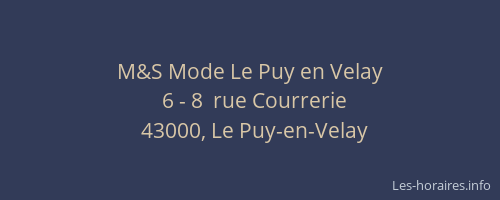 M&S Mode Le Puy en Velay