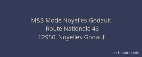 M&S Mode Noyelles-Godault