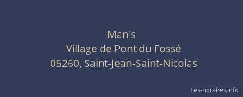 Man's