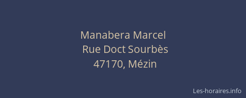 Manabera Marcel