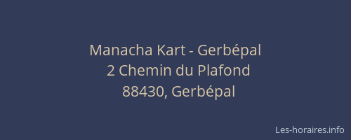 Manacha Kart - Gerb&eacute;pal