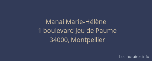 Manai Marie-Hélène