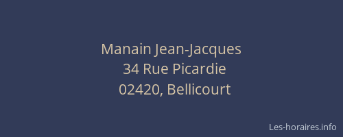 Manain Jean-Jacques