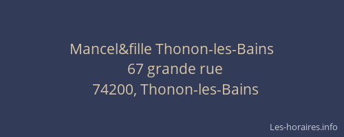 Mancel&fille Thonon-les-Bains