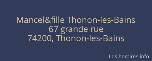 Mancel&fille Thonon-les-Bains