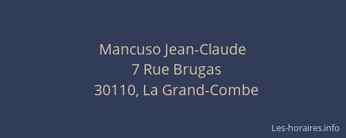 Mancuso Jean-Claude