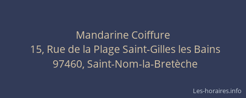 Mandarine Coiffure