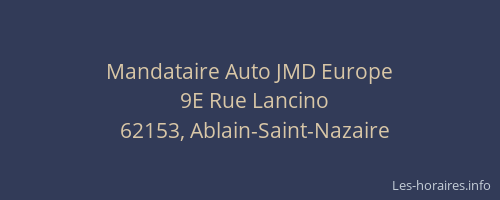 Mandataire Auto JMD Europe