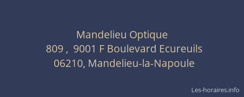 Mandelieu Optique