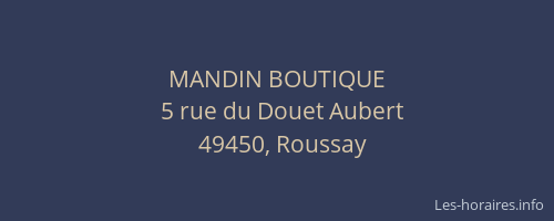 MANDIN BOUTIQUE