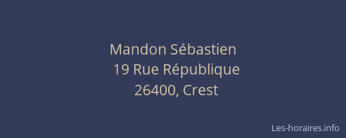 Mandon Sébastien