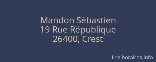 Mandon Sébastien