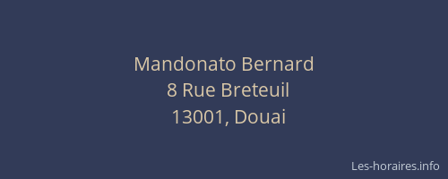 Mandonato Bernard