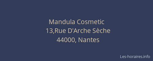 Mandula Cosmetic