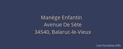 Manège Enfantin