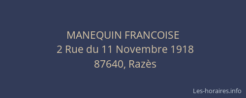 MANEQUIN FRANCOISE
