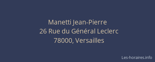 Manetti Jean-Pierre