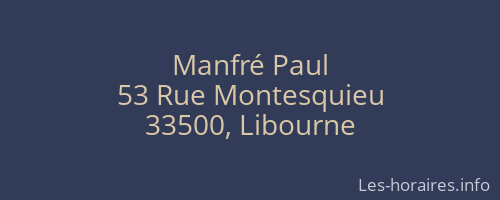 Manfré Paul