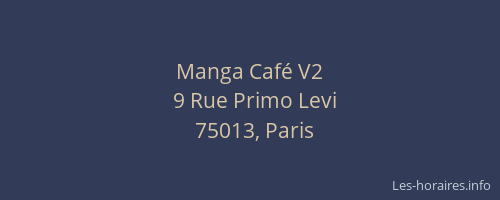 Manga Café V2