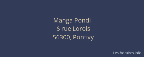Manga Pondi