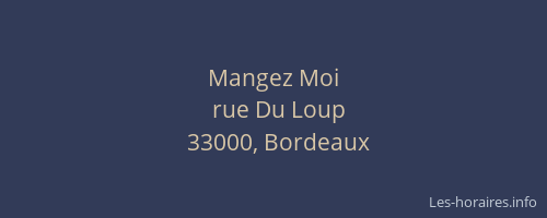 Mangez Moi