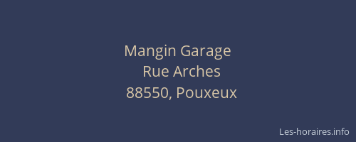Mangin Garage