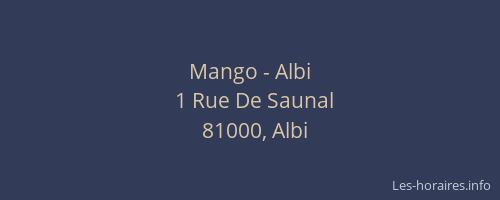 Mango - Albi