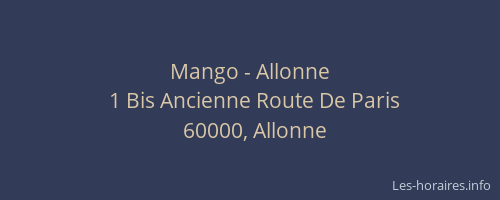 Mango - Allonne
