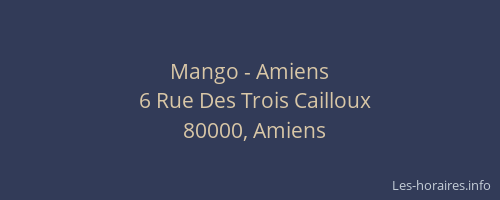 Mango - Amiens