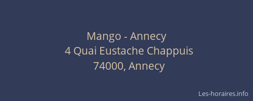 Mango - Annecy