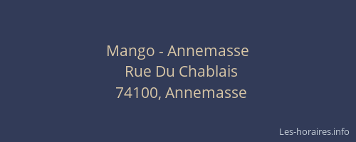Mango - Annemasse