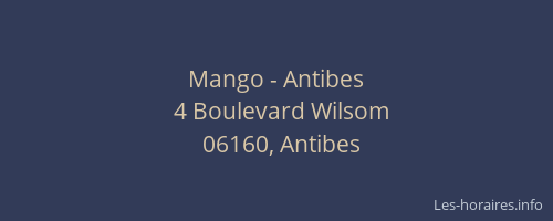 Mango - Antibes