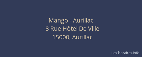 Mango - Aurillac
