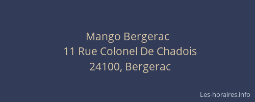 Mango Bergerac