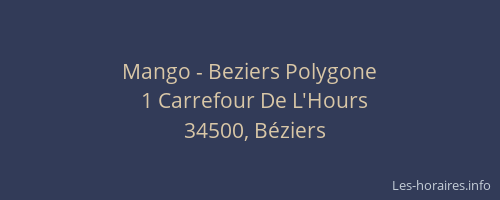 Mango - Beziers Polygone