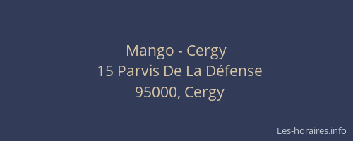 Mango - Cergy