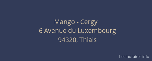 Mango - Cergy