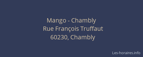 Mango - Chambly