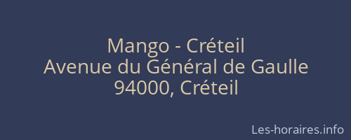 Mango - Créteil