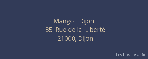 Mango - Dijon