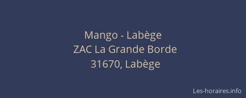 Mango - Labège
