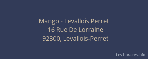 Mango - Levallois Perret