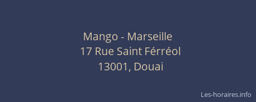 Mango - Marseille