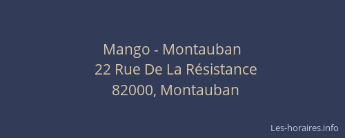 Mango - Montauban