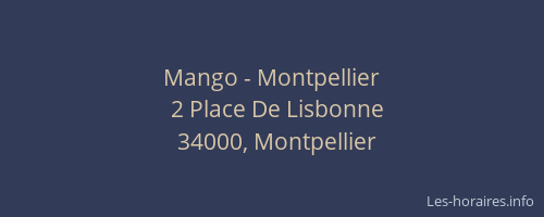 Mango - Montpellier
