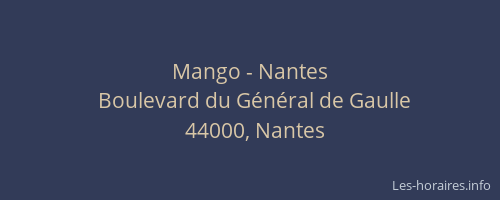 Mango - Nantes