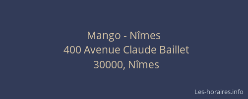Mango - Nîmes